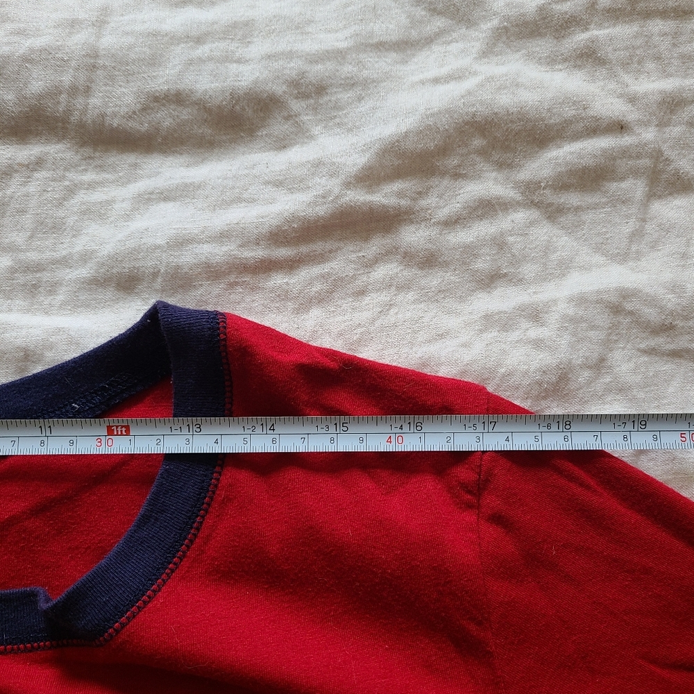 Original Weatherproof Vintage Men's XL Pajama Top Red Navy Cotton Long Sleeves - Picture 13 of 13